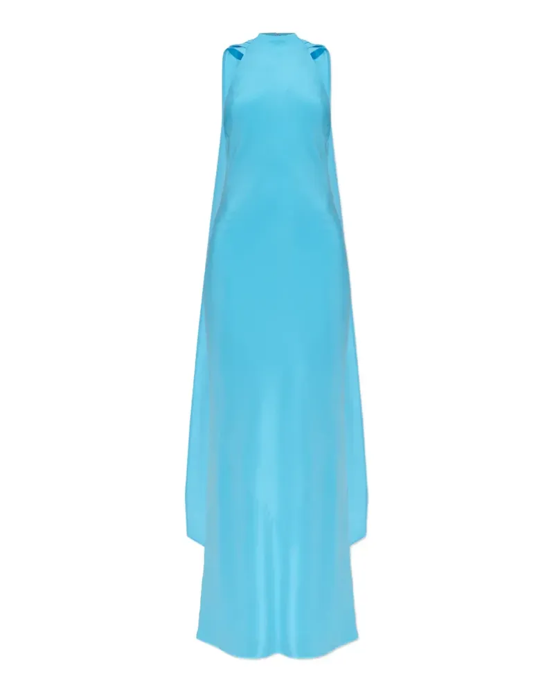 Cult Gaia Doe halterneck draped-panel dress - Blau Blau