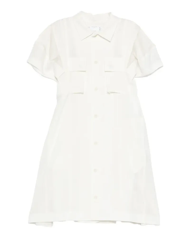 Sacai Hemdkleid mit Einsätzen - Nude Nude