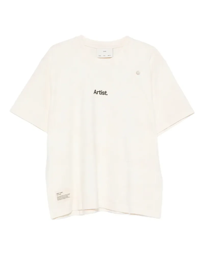 Song For The Mute x Birkenstock T-Shirt mit Logo-Print - Nude Nude
