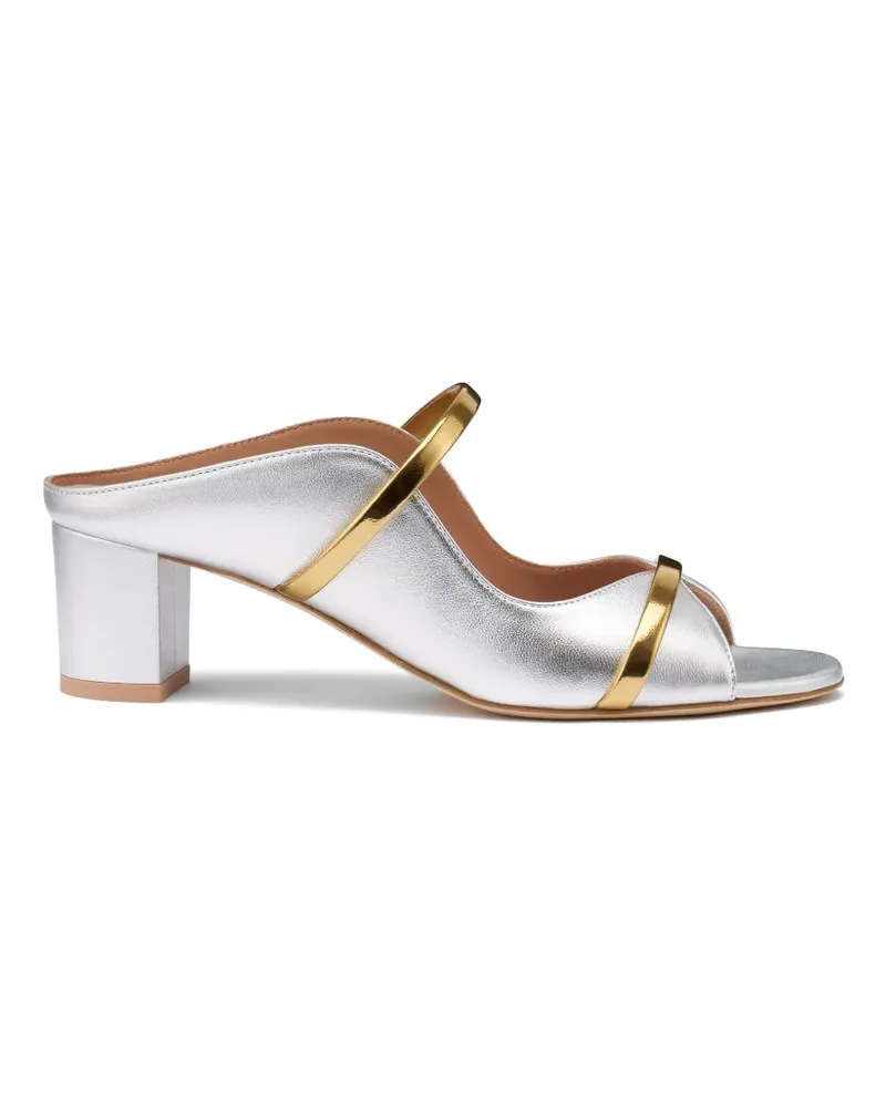 Malone Souliers Norah metallic leather sandals - Silber Silber