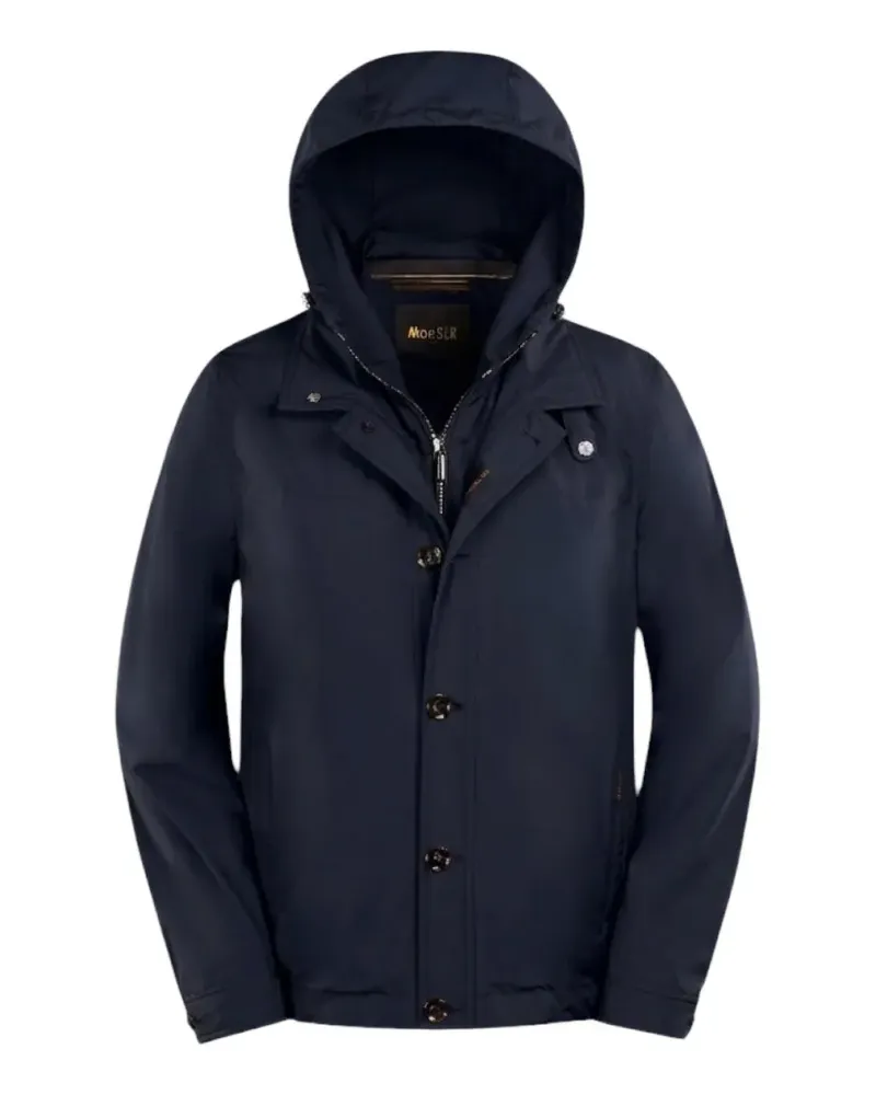 MOORER Linea Acqua Kapuzenjacke - Blau Blau
