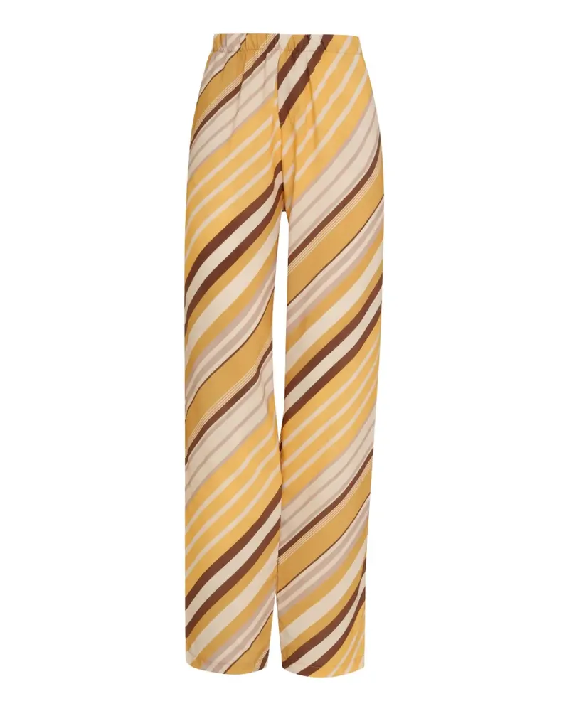 Amir Slama Gestreifte Hose - Gelb Gelb