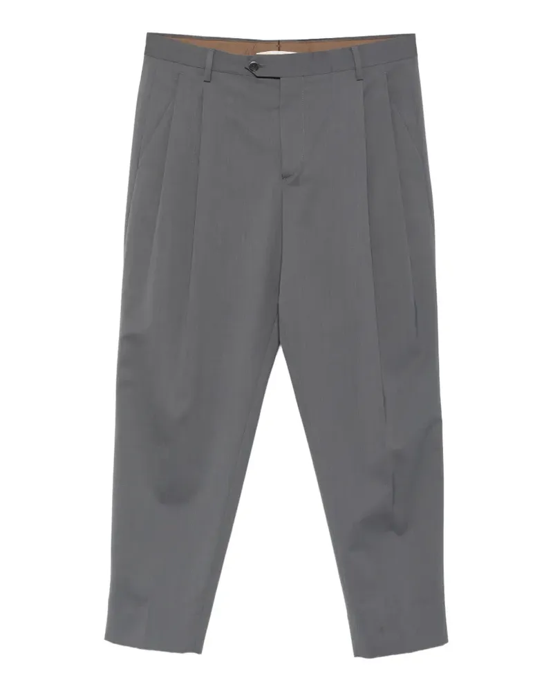 Briglia 1949 Cropped-Hose mit Falten - Grau Grau