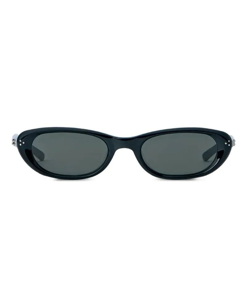 Gentle Monster Sonnenbrille mit ovalem Gestell - Schwarz Schwarz