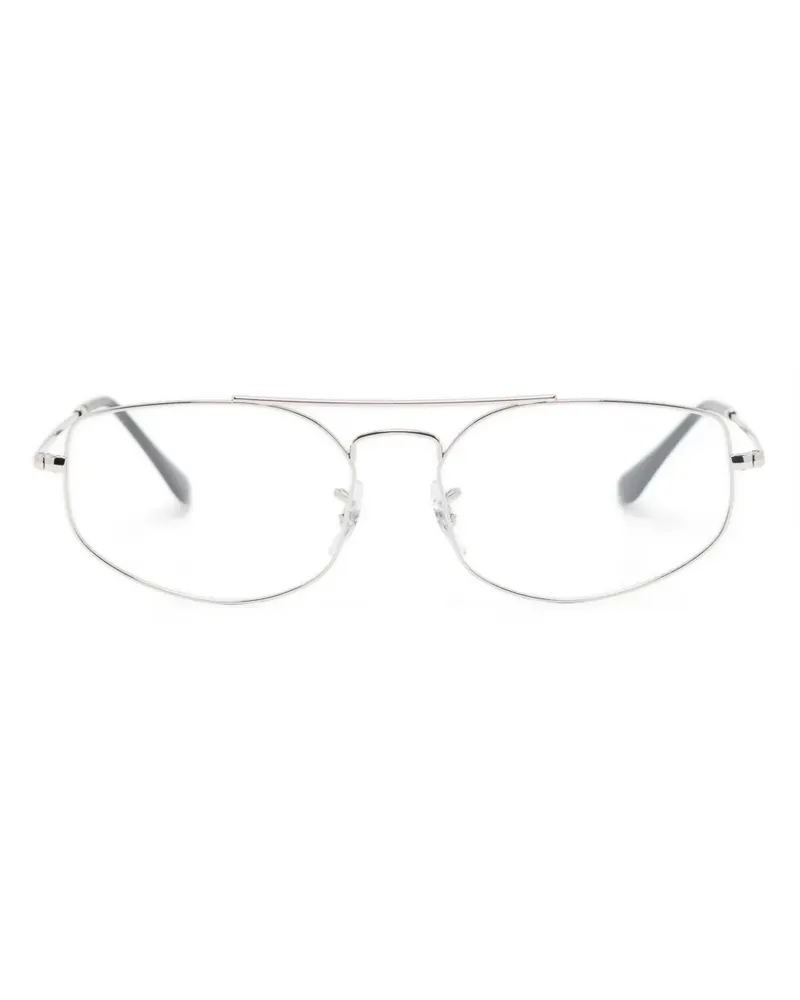 Ray Ban Brille mit eckigem Gestell - Silber Silber