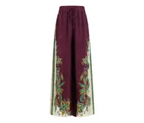 Ruthie Hose mit Paisley-Print - Rot