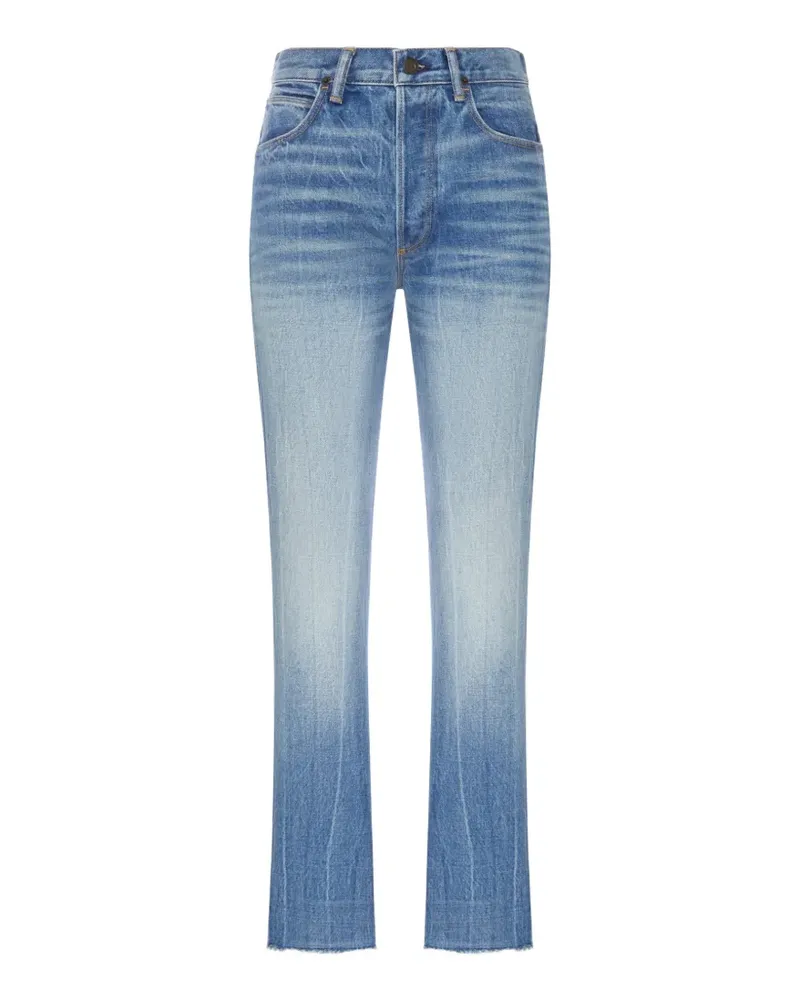 Tom Ford faded raw-cut jeans - Blau Blau