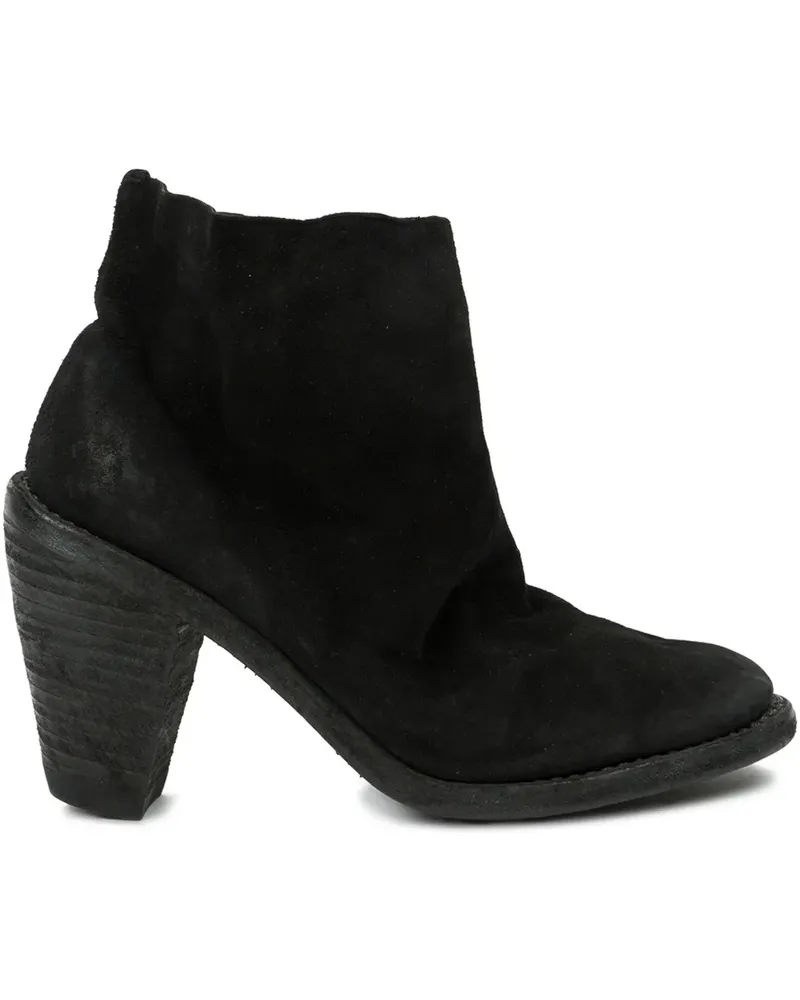 GUIDI Schmal zulaufende Stiefeletten - Schwarz Schwarz