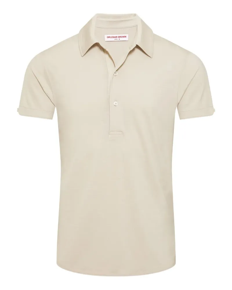 Orlebar Brown Sebastian Poloshirt aus Merino - Nude Nude