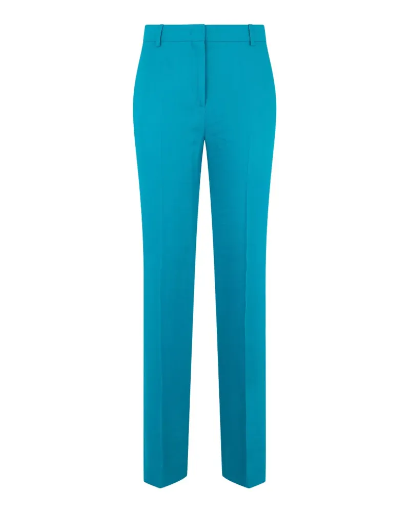 Alberta Ferretti High-Waist-Hose mit geradem Bein - Blau Blau