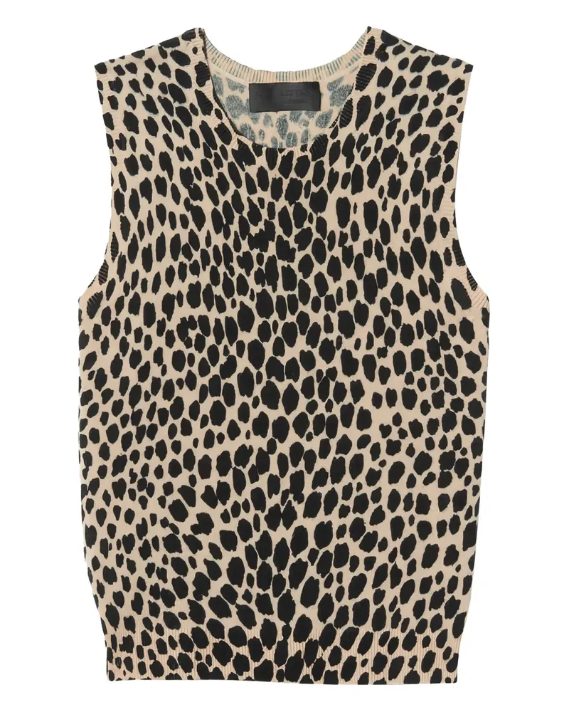 Nili Lotan Nessa Pullunder mit Animal-Print - Nude Nude