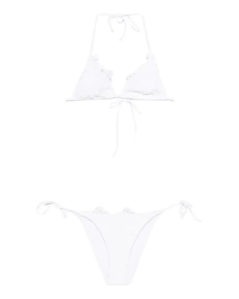 Ermanno Scervino lace-tie bikini - Weiß Weiß