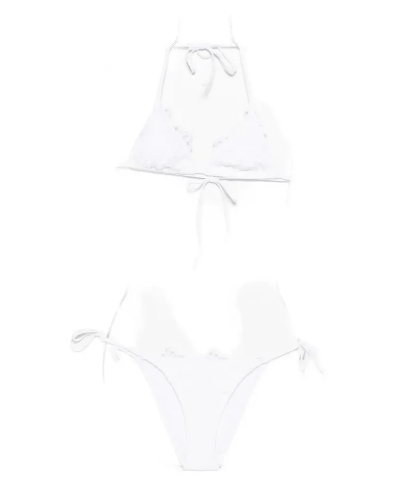 Ermanno Scervino lace-tie bikini - Weiß Weiß