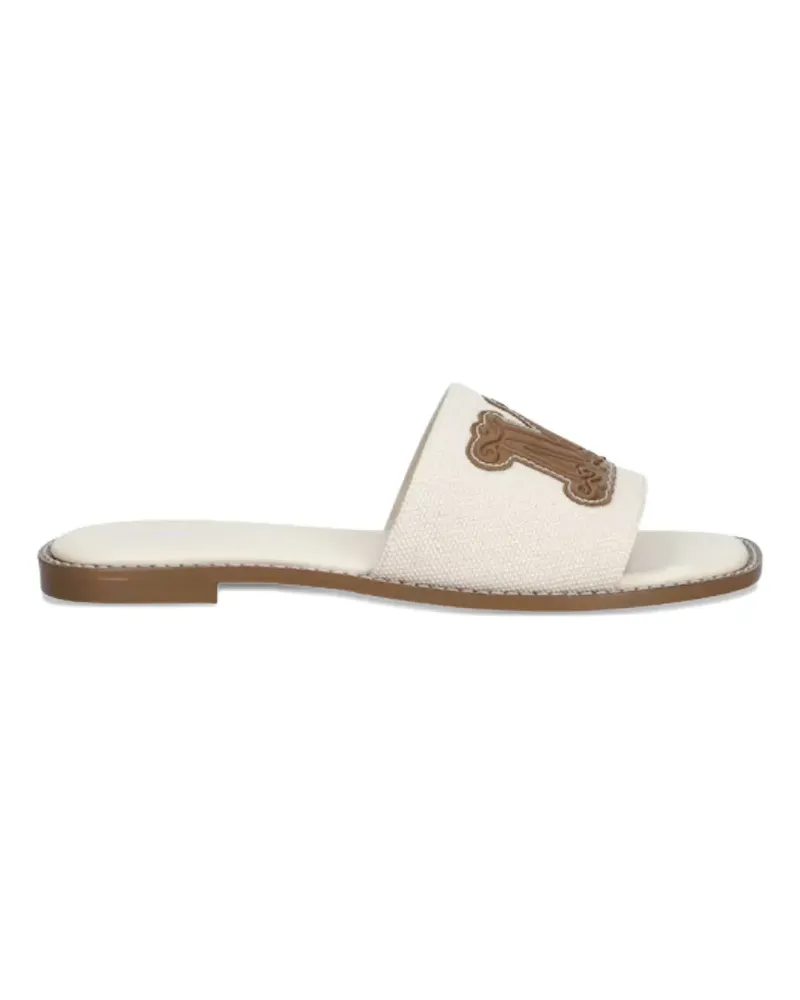 Max Mara logo-detail sandals - Nude Nude