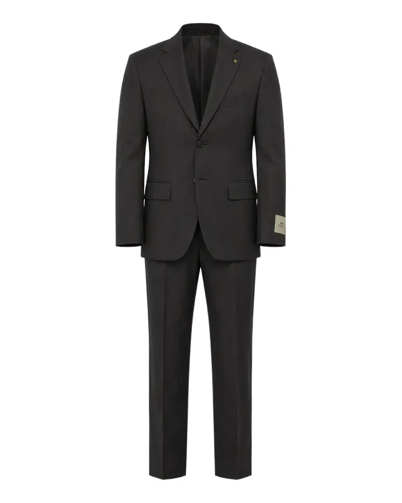 Corneliani chalk-stripe scalloped suit - Grau Grau