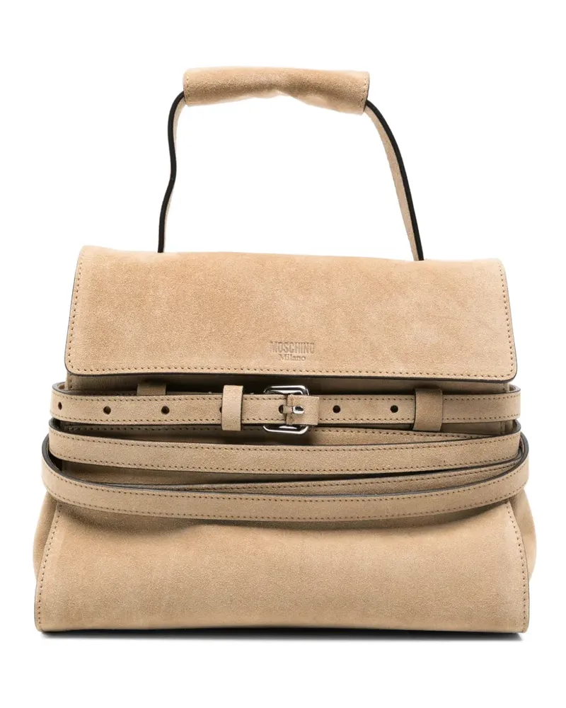 Moschino Tote Bag mit Schnallendetail - Nude Nude