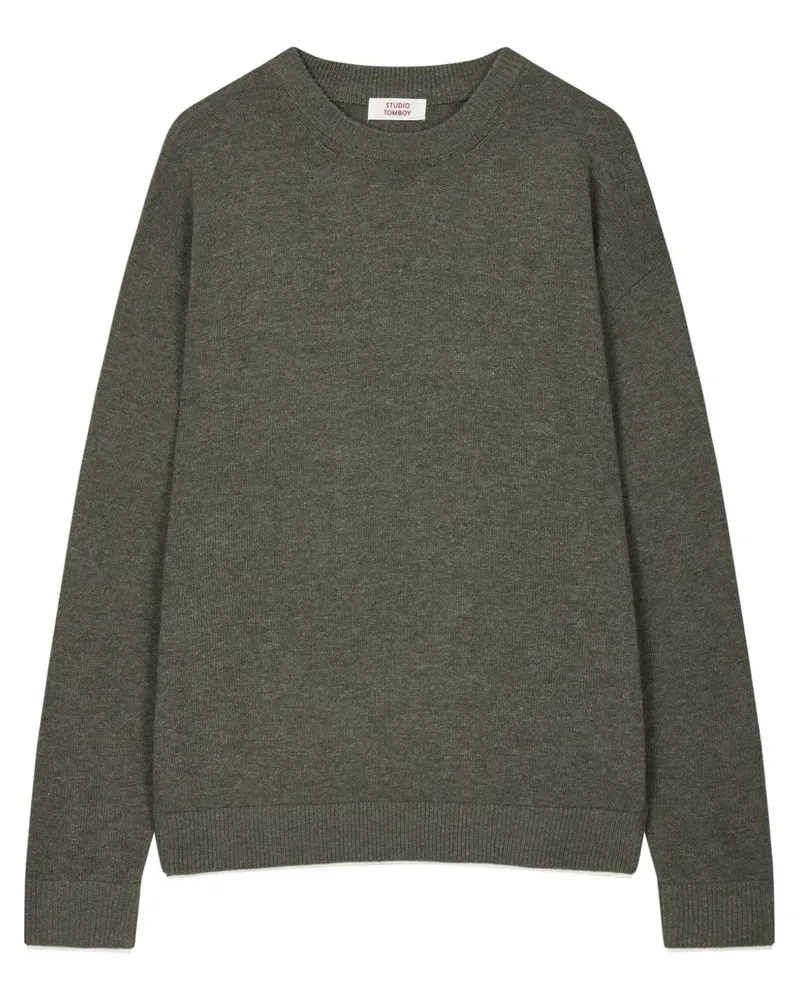 STUDIO TOMBOY Pullover mit meliertem Effekt - Grün Grün