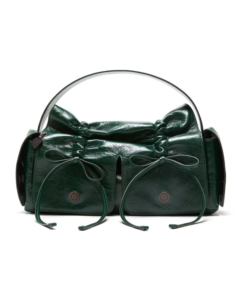 Acne Studios Tote Bag mit mehreren Fächern - Grün Grün