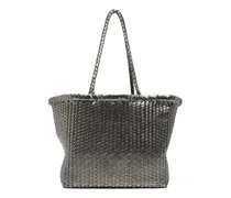 Kleine Grace Basket Korbtasche - Grau