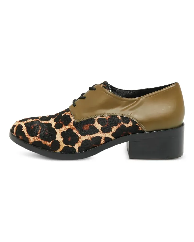 Philipp Plein Oxford-Schuhe mit Leoparden-Print - Nude Nude