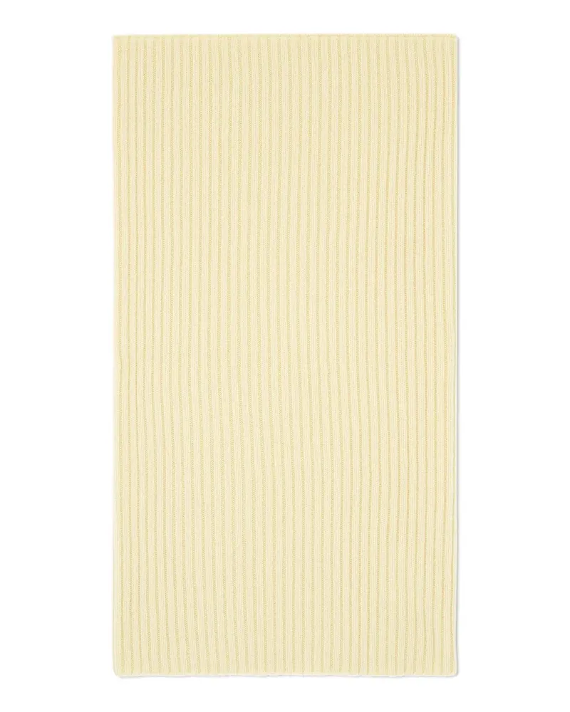 Eric Bompard ribbed scarf - Gelb Gelb