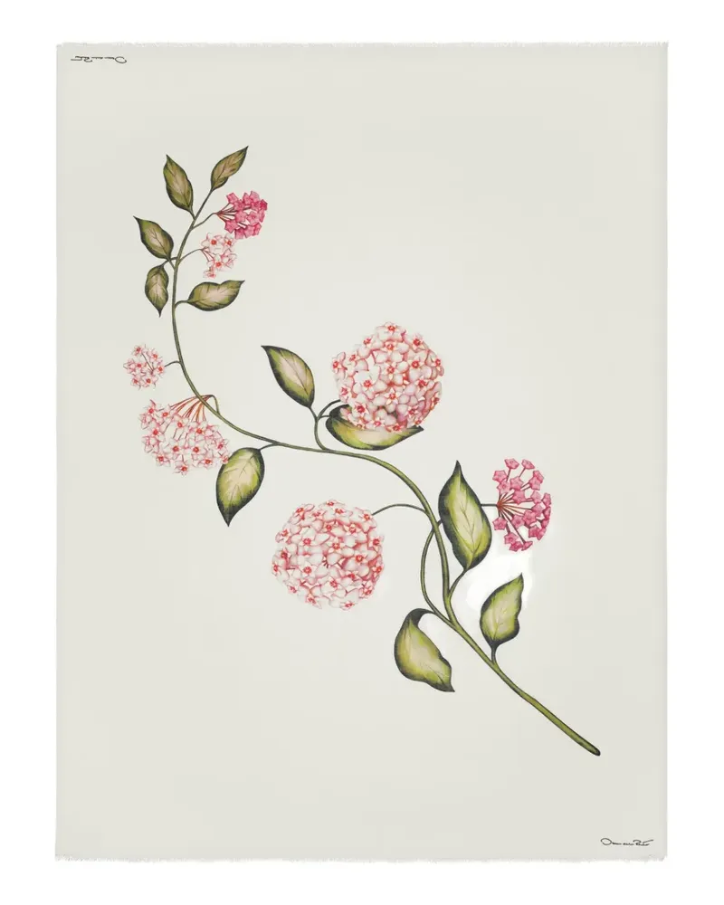 Oscar de la Renta floral-print scarf - Weiß Weiß