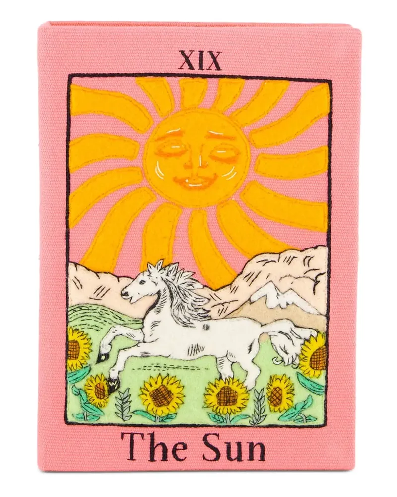 Olympia Le-Tan The Sun Clutch - Rosa Rosa