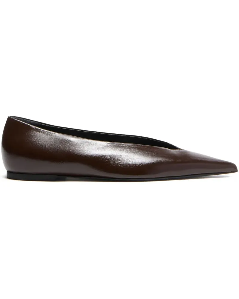 Proenza Schouler Ballerinas aus Lammleder mit spitzer Kappe - Braun Braun