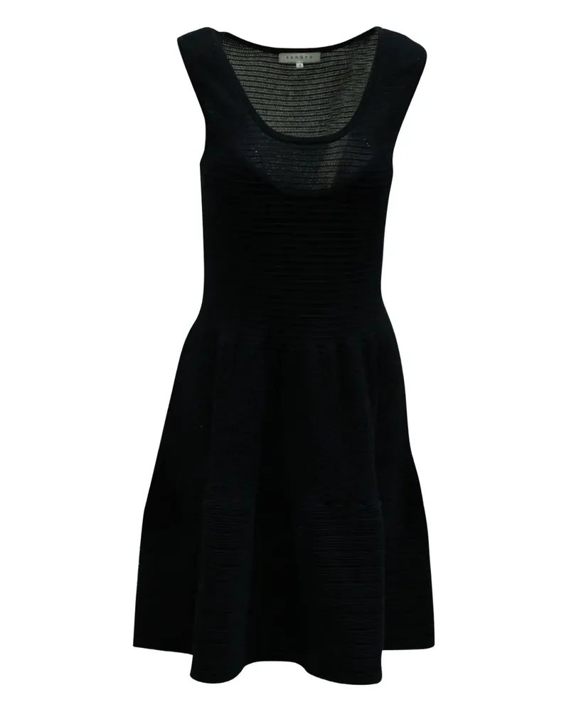 Sandro knit skater mini dress - Blau Blau
