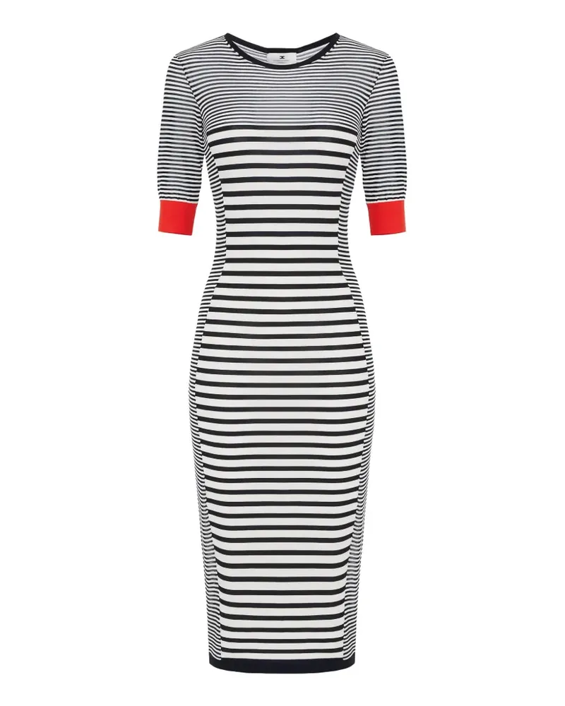 Elisabetta Franchi striped knit dress - Weiß Weiß