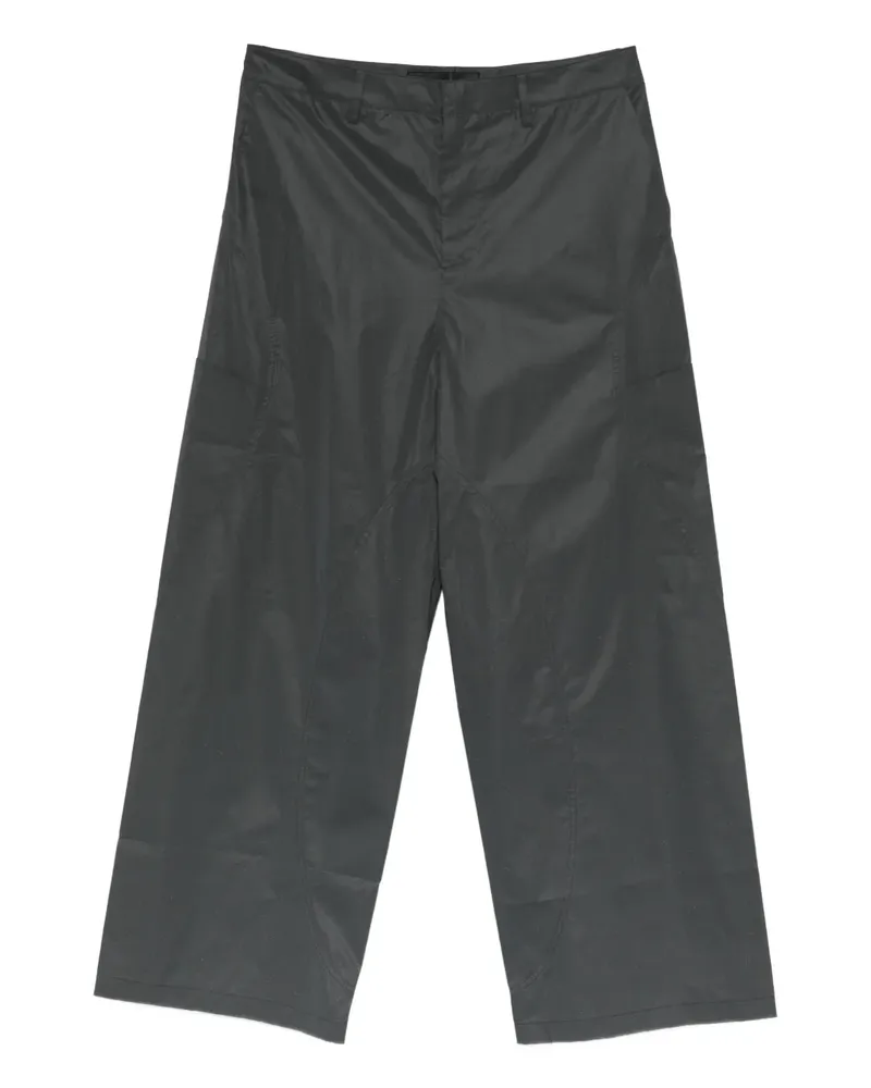 Heliot Emil Hose mit Kontrasteinsätzen - Grau Grau