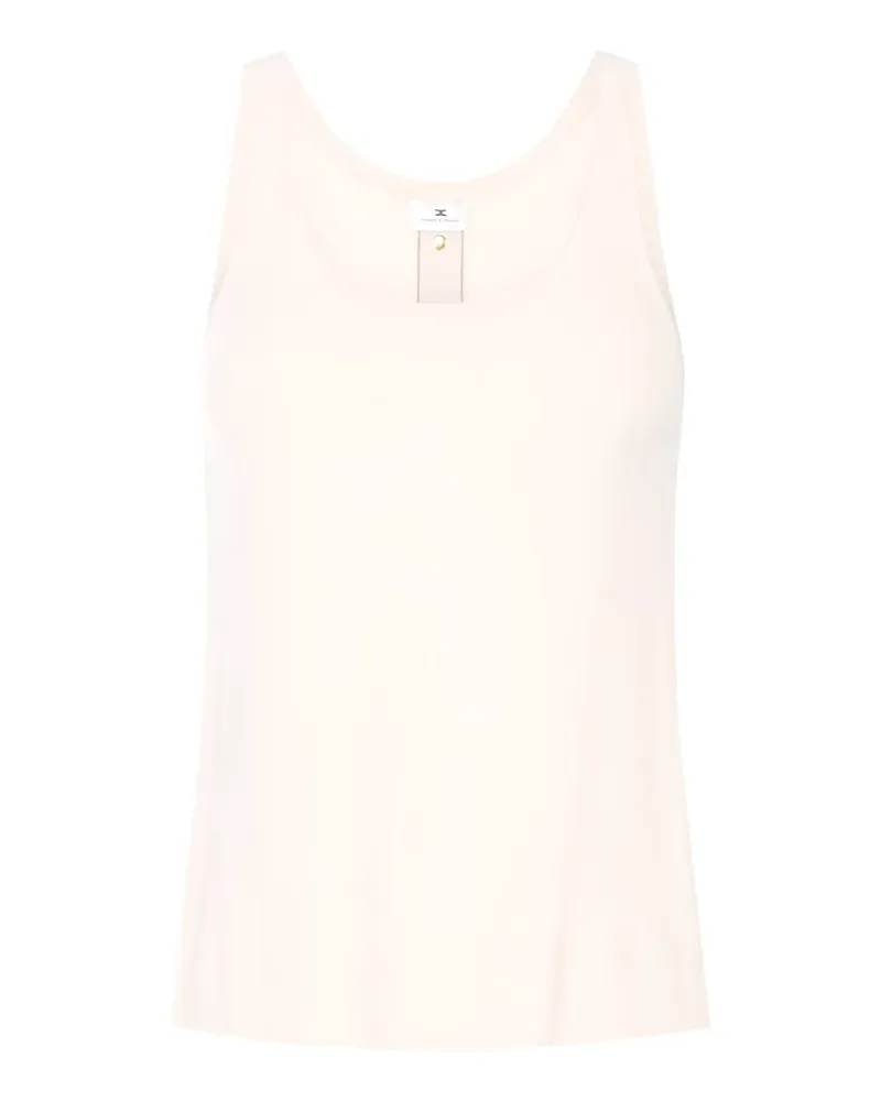 Elisabetta Franchi back-button top - Nude Nude