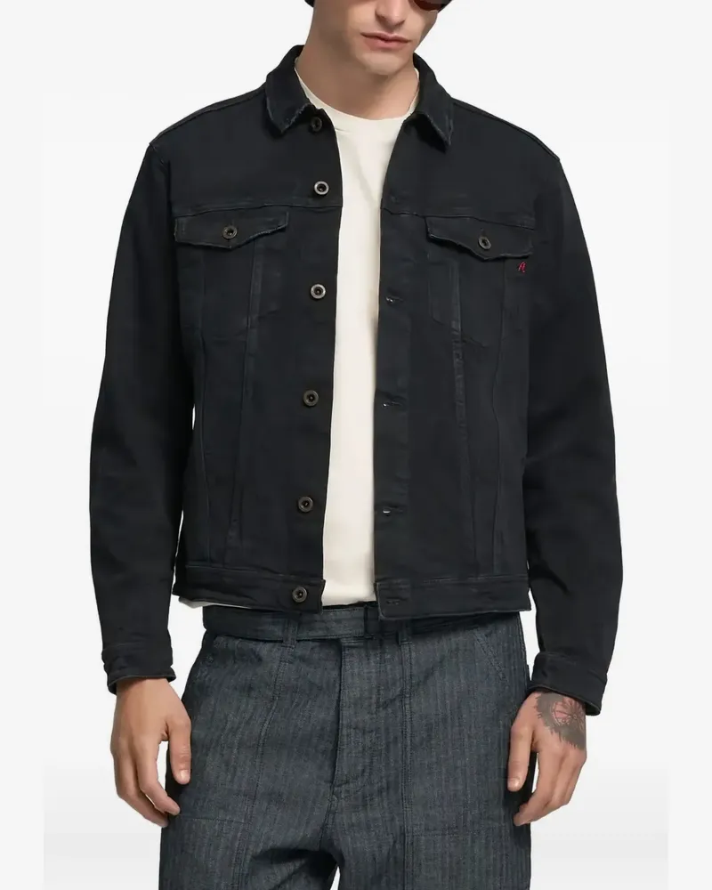 Replay buttoned pocket shirt - Schwarz Schwarz
