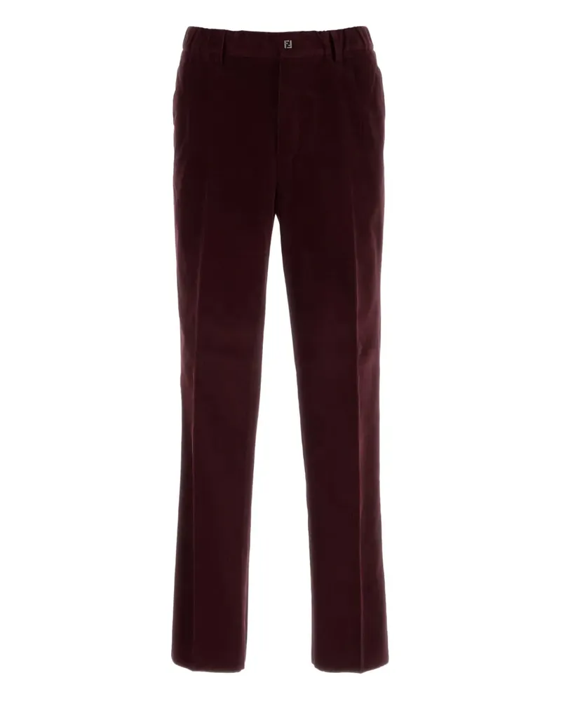Fendi Hose mit Logo-Detail - Rot Rot