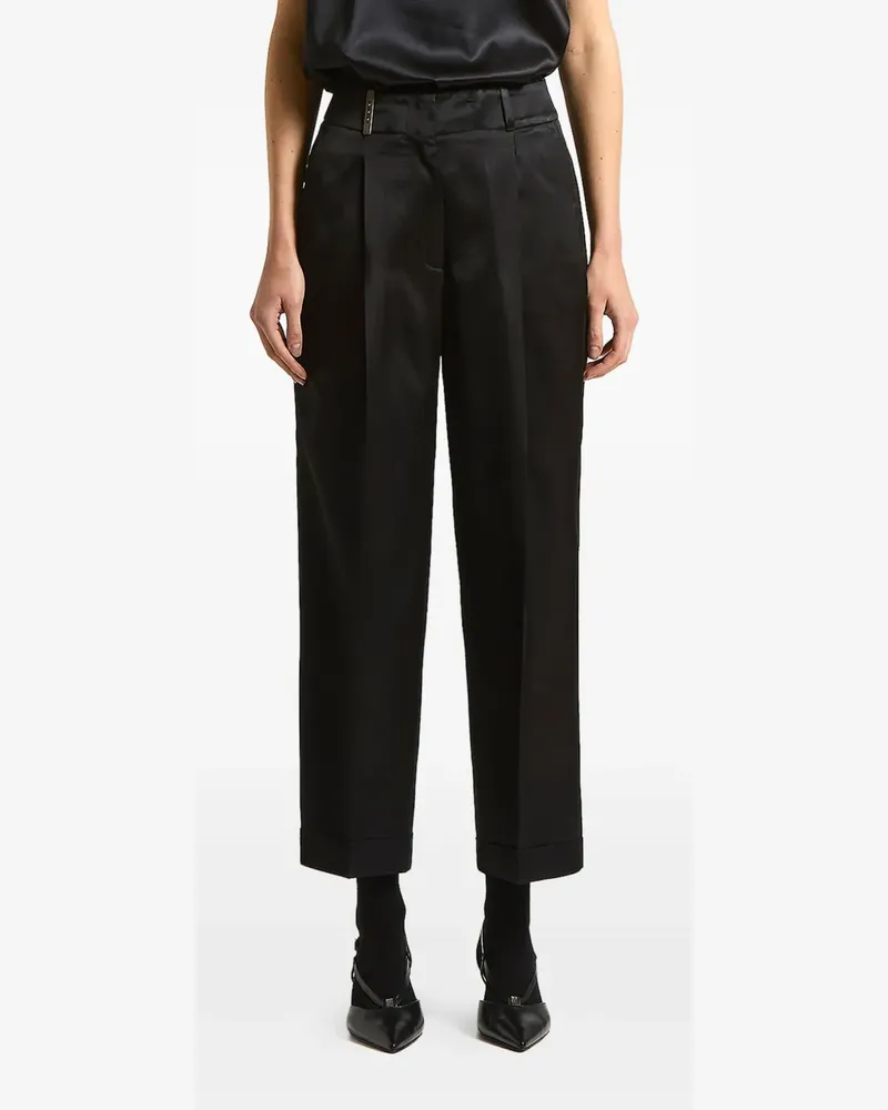 Peserico Plissierte Hose - Schwarz Schwarz