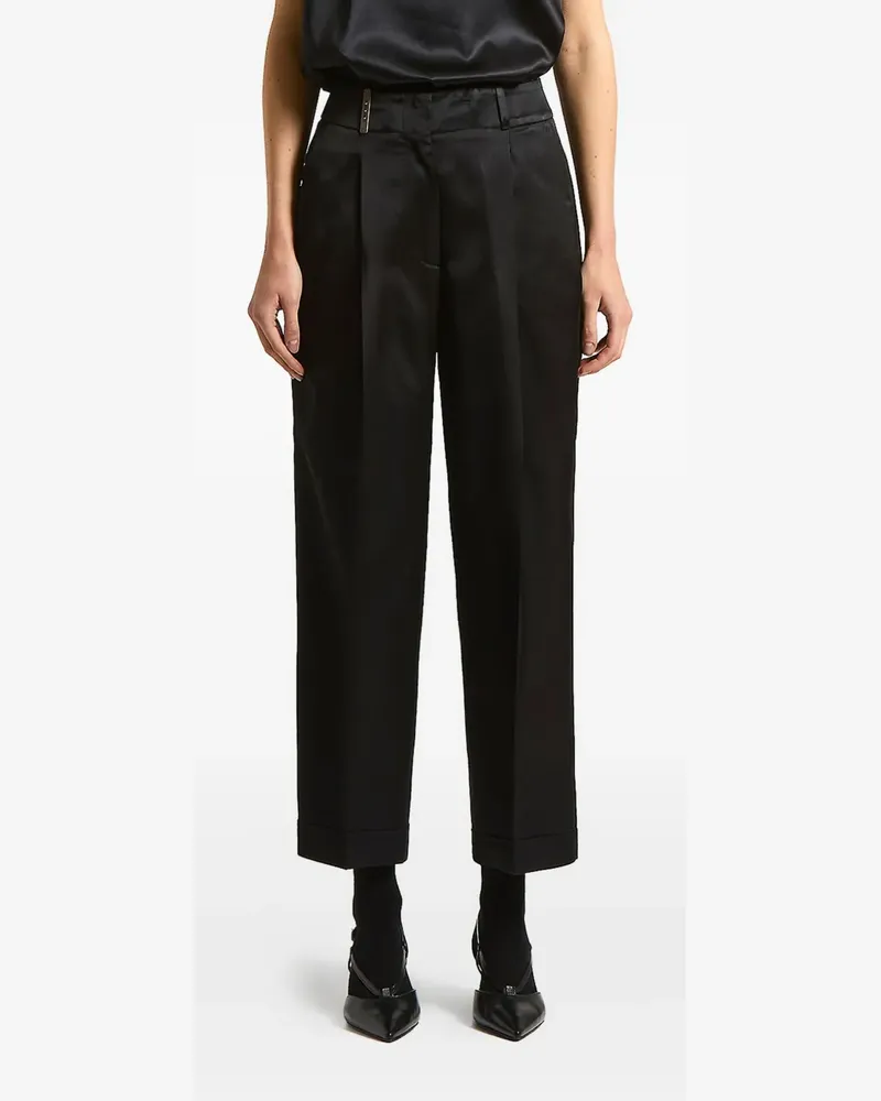 Peserico Plissierte Hose - Schwarz Schwarz