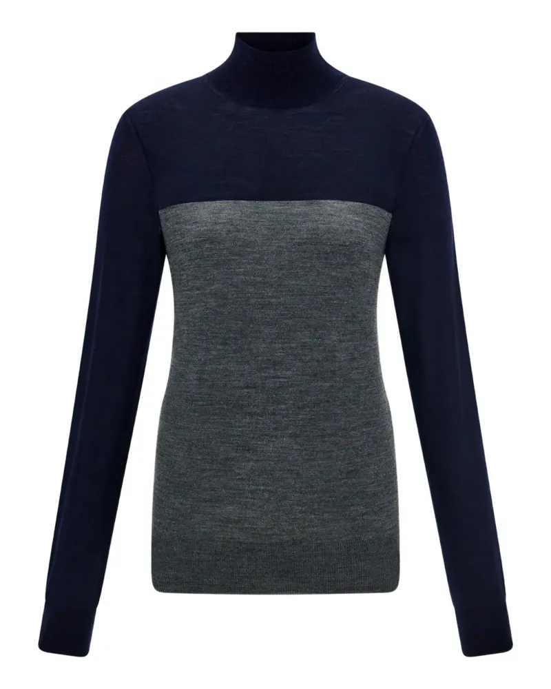 Ferragamo colour-block high-neck sweater - Blau Blau