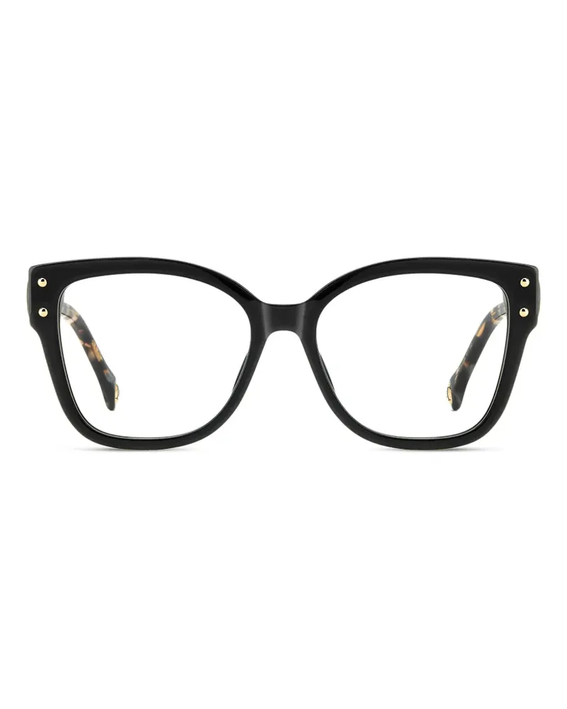 Carolina Herrera New York Brille mit eckigem Gestell - Schwarz Schwarz