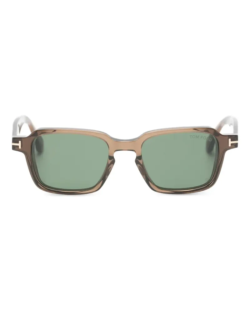 Tom Ford Ezra Sonnenbrille mit eckigem Gestell - Braun Braun