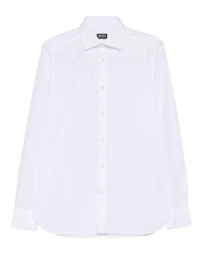 Ermenegildo Zegna Langärmeliges Hemd - Weiß Weiß