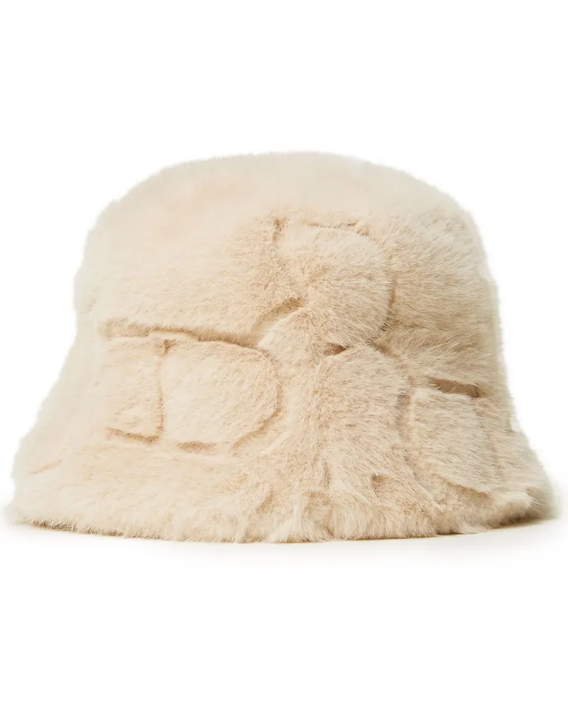 Twin-Set Hut mit Faux Fur - Nude Nude