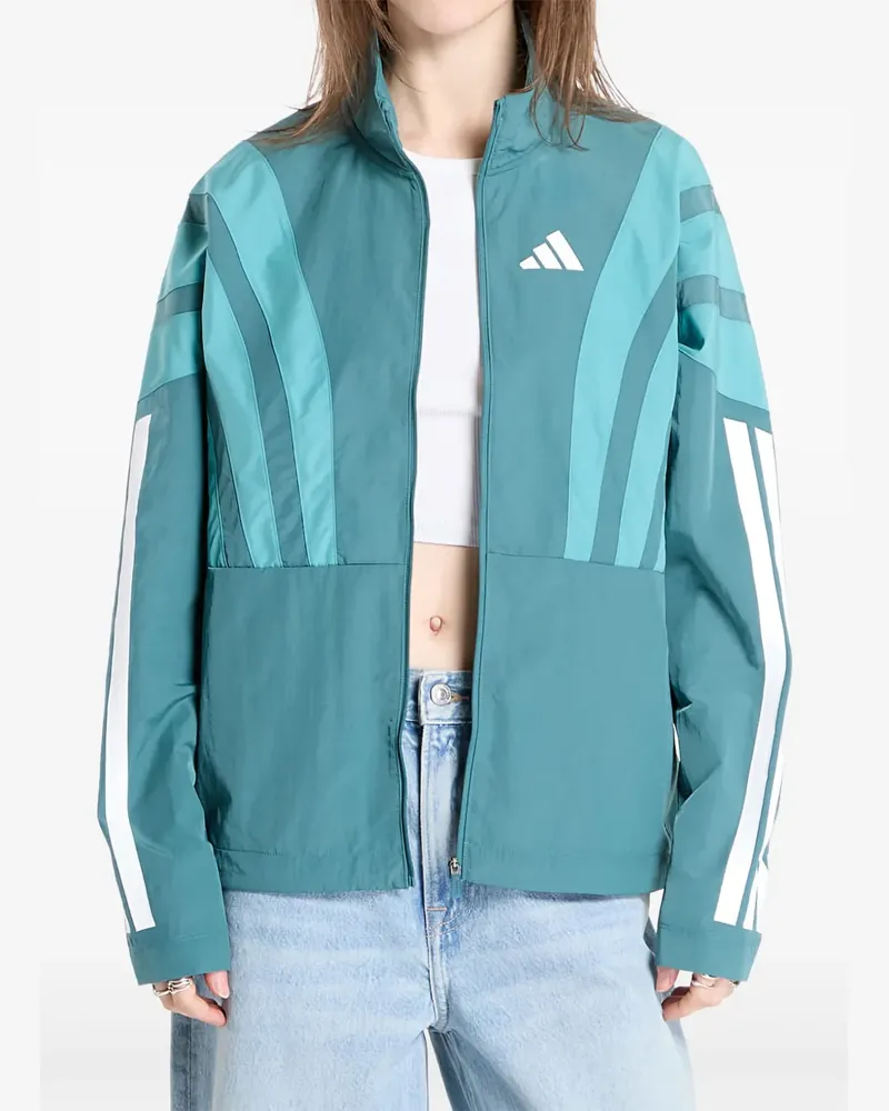 adidas Stripe Adizero Archive Lauf-Jacke - Grün Grün