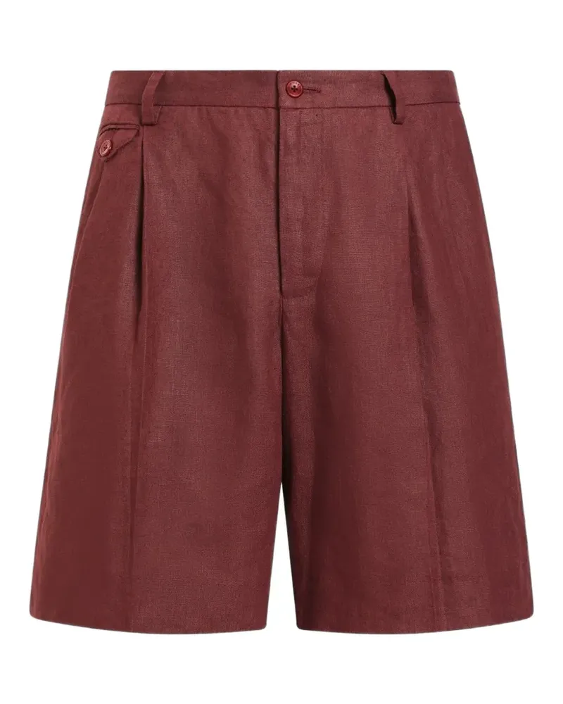 Dolce & Gabbana Bermudas aus Leinen - Rot Rot