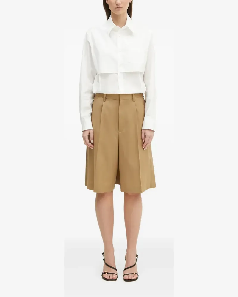 Undercover Hemd mit Kontrasteinsätzen - Weiß Weiß