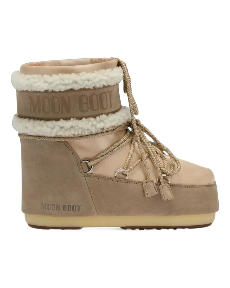 Moon Boot Stiefel mit Shearling - Nude Nude