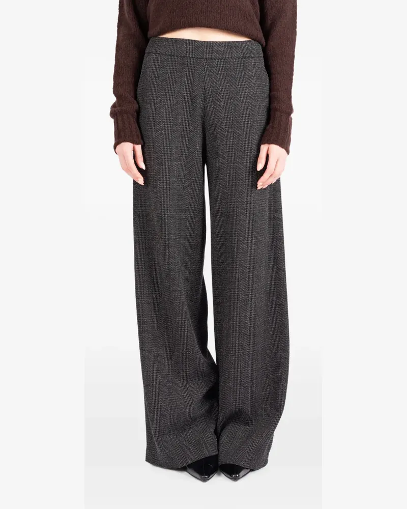 Société Anonyme Prince of Wales check wool trousers - Grau Grau