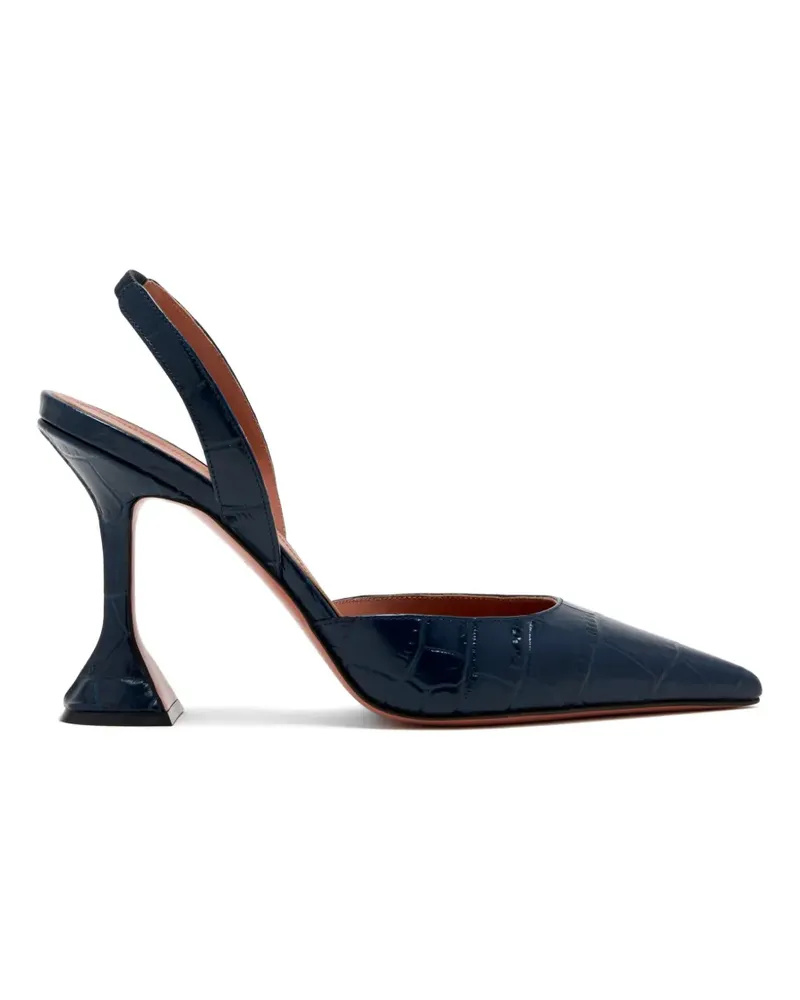 Amina Muaddi Holli Pumps 95mm - Blau Blau