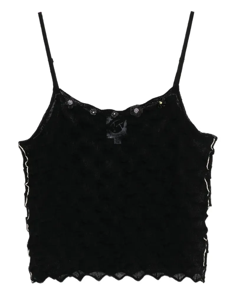 YANYAN KNITS Borlor vest - Schwarz Schwarz