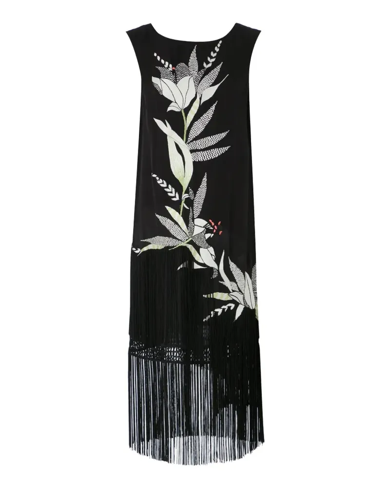 Temperley London Madeline Minikleid mit Blumenstickerei - Schwarz Schwarz