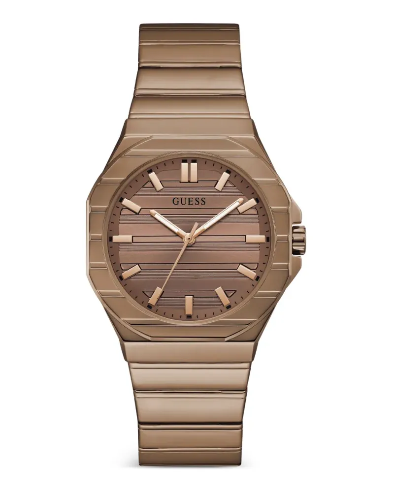 Guess Armbanduhr mit achteckigem Gehäuse 38mm - Braun Braun